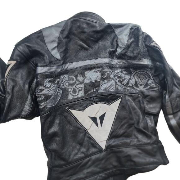 Dainese Jacket Small 46 Leather Motorcycle Drudi Racing Armor Italy MotoGP Devil - Picture 16 of 16